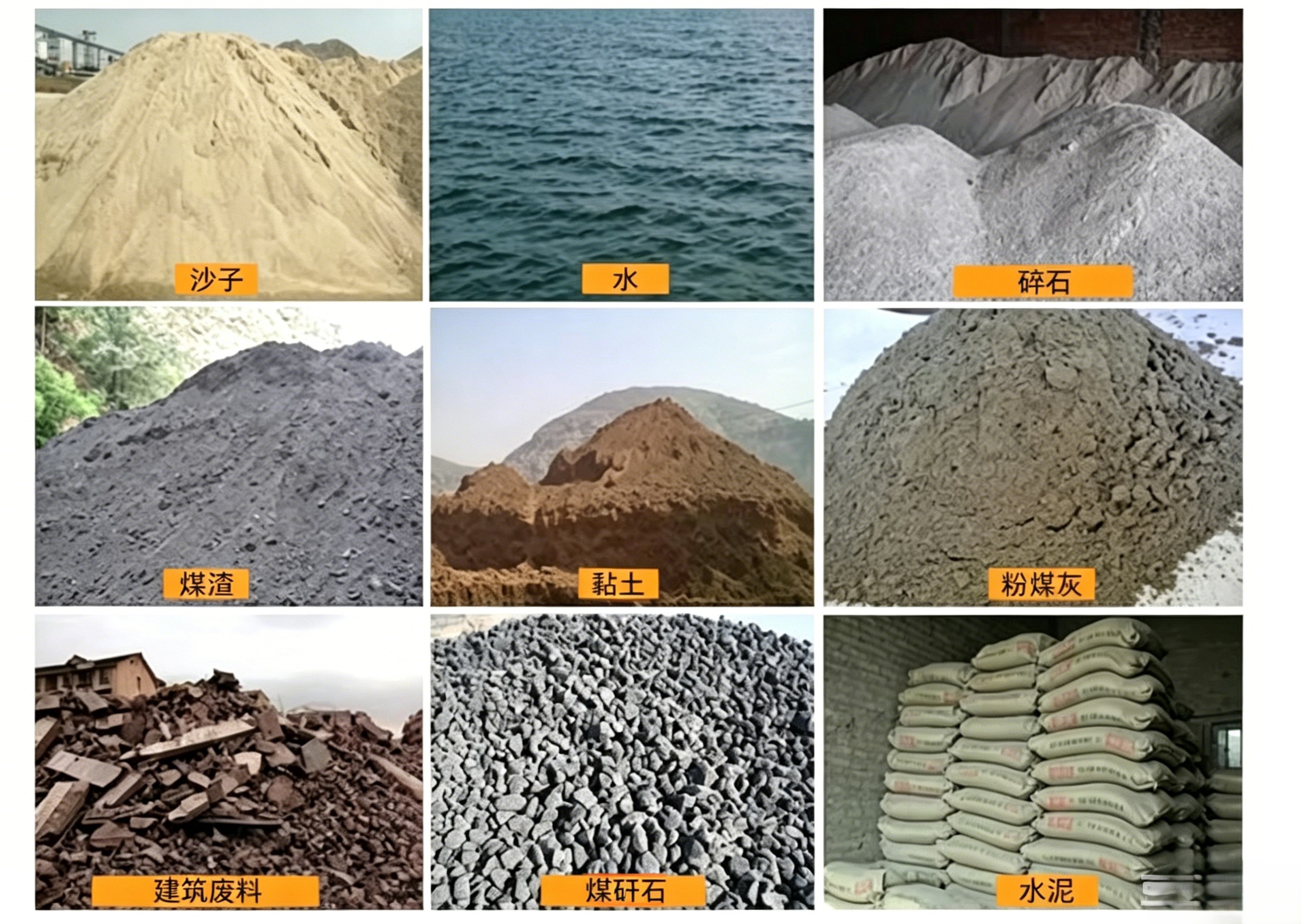 QT12-15F液压砖机生产原料