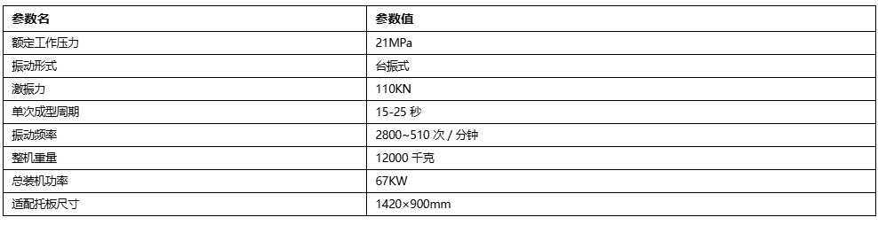 QT12-15F型全自动液压砖机参数